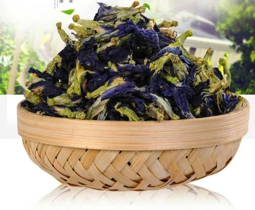 250 Grams (8.8 Oz) Naturally Produced Blue Butterfly Pea Flowers Dried Flowers