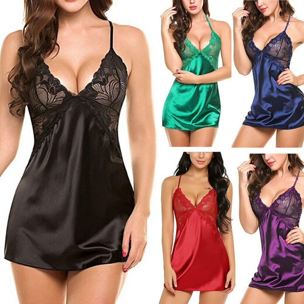 Lace Babydoll Chemise Porno Erotic Lingerie Sexy Costumes Women Sexy Lingerie