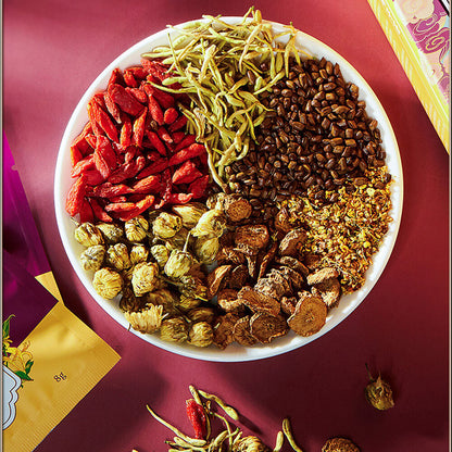 Chrysanthemum Wolfberry Cassia Flower Tea Organic Honeysuckle Burdock Root 120g