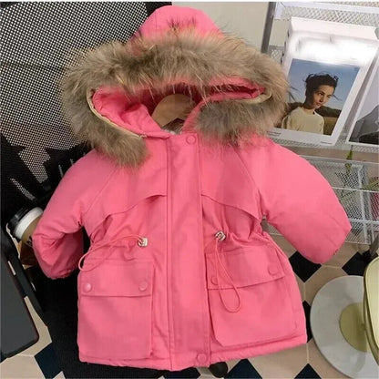 Winter Girl Jackets Baby Jacket Kids Thickened Parkas Children Girls Coat