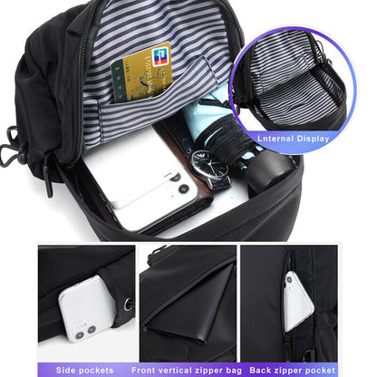 Waterproof Chest Bags Shoulder Bags Neck Sling Bag Male CrossBody Bag Fanny Pack
