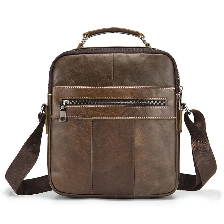 Men Shoulder Bag Crossbody Bag Men Cowhide Messenger Bag Male Business Handbag