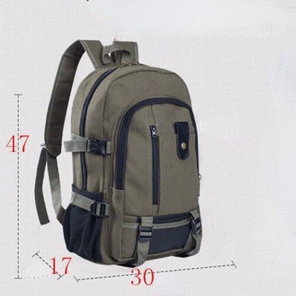 Mountaineering Bag Backpack Men Canvas Backpacks Outdoor Travel Camping Bag