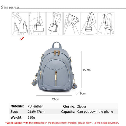 Women's Backpack Autumn Winter Ladies Travel Backpack Student School Bag