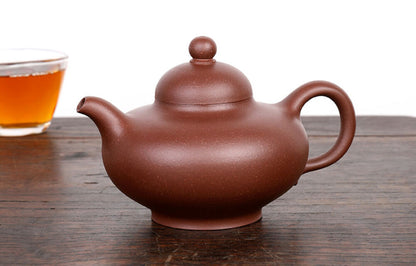 330cc Handmade Purple Sand Erqing Clay Tea Pot in Yixing, China Huaying Hu Tea Pot-