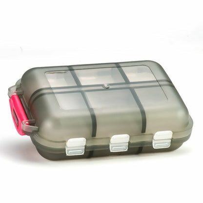 Pill Box 12 Grids Case Travel Medicine Tablet Dispenser Storage Plastic 10x7x3cm