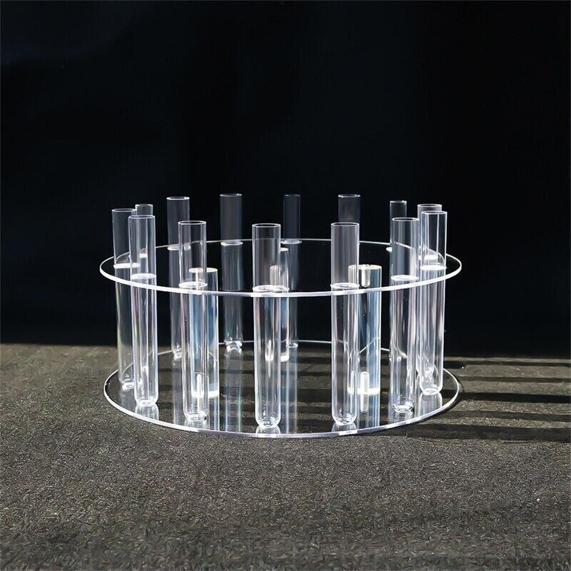 Cake Stands Acrylic Display Board Round Refillable Flowers Base Tray DIY 30x15cm