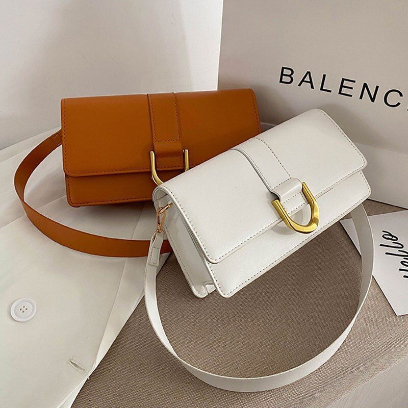 Fashion Handbags Women Leather Shoulder Bags Square Shape Crossbody Small Purse