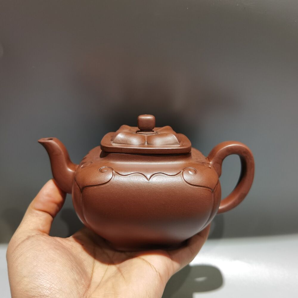 Vintage Chinese Yixing Purple Clay Teapot Zisha Pure Handmade Household Teaware