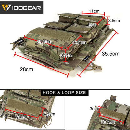 Tactical Pouch Bag Zip On Panel Modular Backpack Pouch