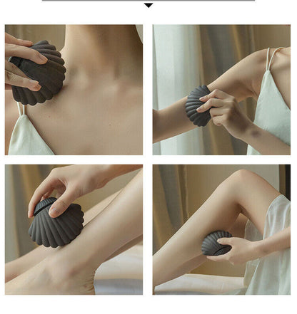Purple Sand Gua Sha Pot Massage Moxibustion Shell Moxa Tool 紫砂艾灸罐 面若桃花灸 贝壳艾灸罐