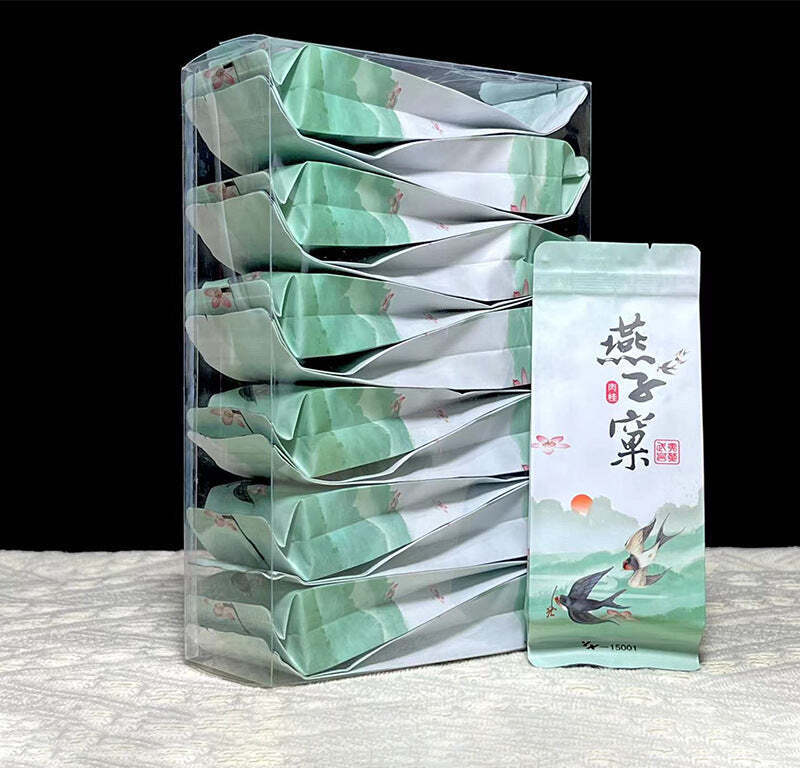 180g Yanzike Carbon Baked Oolong Tea Rougui Wuyi Rock Tea Bagged Chinese Red Tea