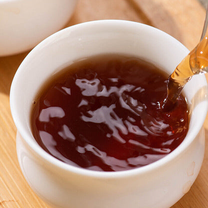 357g Organic Puerh Ripe Tea Yunnan Menghai Tea Cake Healthy Drink