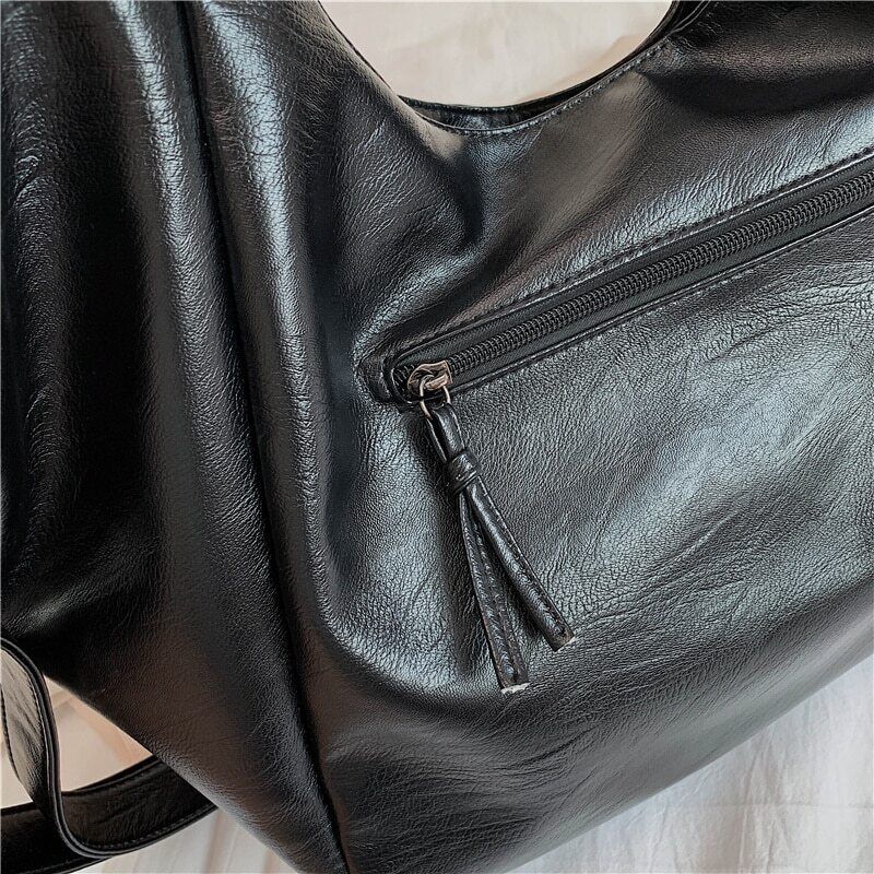 White Leather Women Half Moon Bags Shopper Bag Crossbody Bag Tote Bags