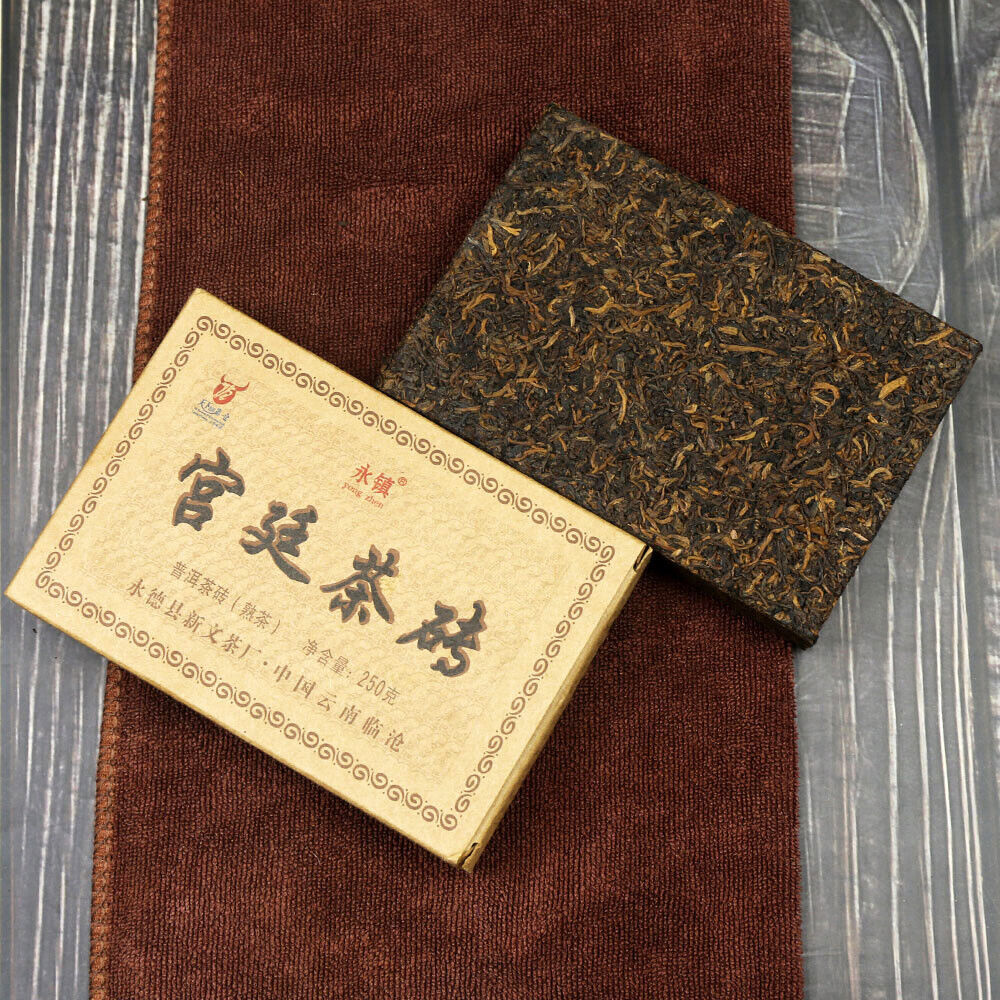 "Palace Puer Tea Brick" Reifer Puer 250g Pflege Top Premium Yongzhen Shu Puer