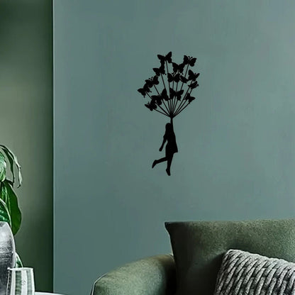 1pc Butterfly Theme Decor, Wall Art Decorations, Indoor Living Room Classic Room