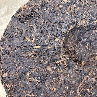 Puerh, 2017, Menghai Qizi Cake Tea - Palace Tea King Pu'er Tea (cooked tea), 357g, Ripe