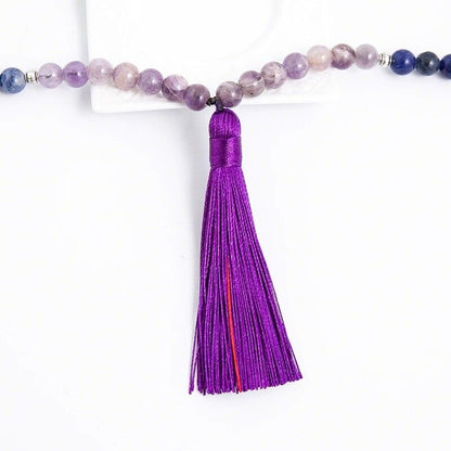 7 Chakra Necklace 8mm Natural Stones Meditation Yoga Peace Spirit Beaded Jewelry