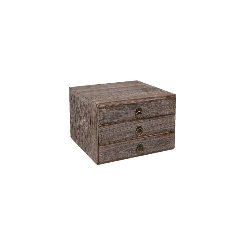 Multilayer Solid Wood Tea Box Tea Cake Storage Box Drawer Type Tea Cabinet Tea