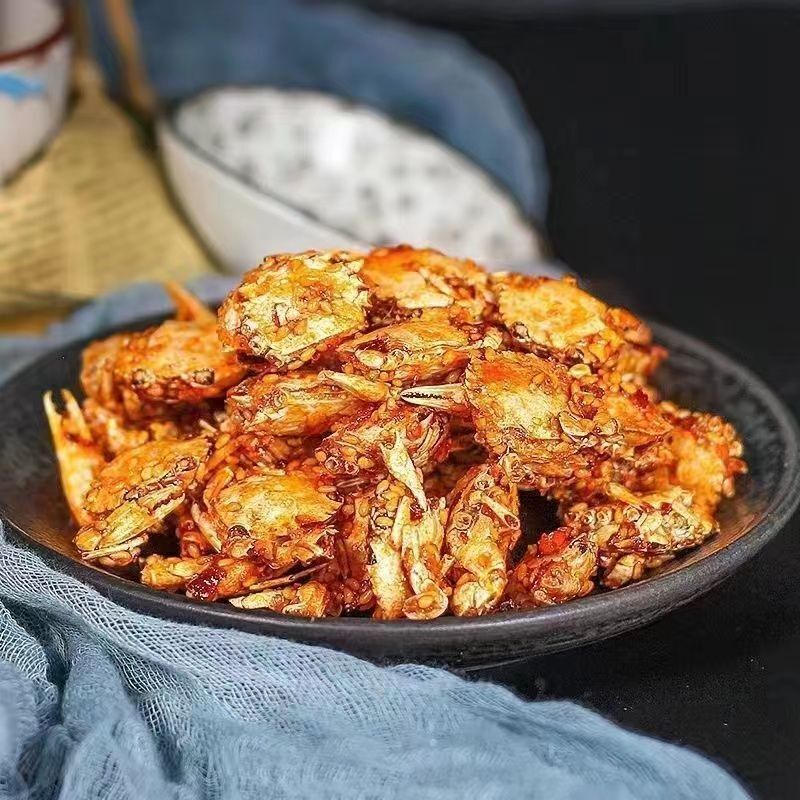 Spicy Baby Crab Seafood Snacks Instant Sweet Spicy Crispy Dried Baby Crab
