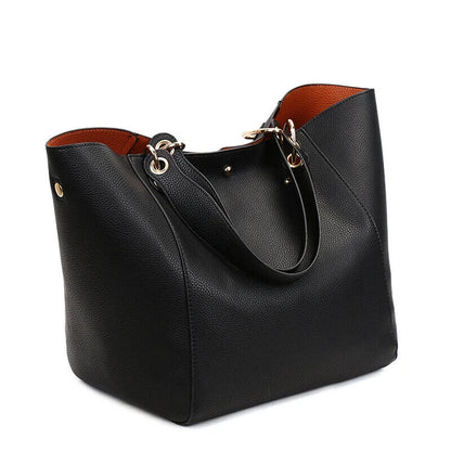 Handbags Women Tote Bag Female Lychee Leather Shoulder Bag Women's Bags