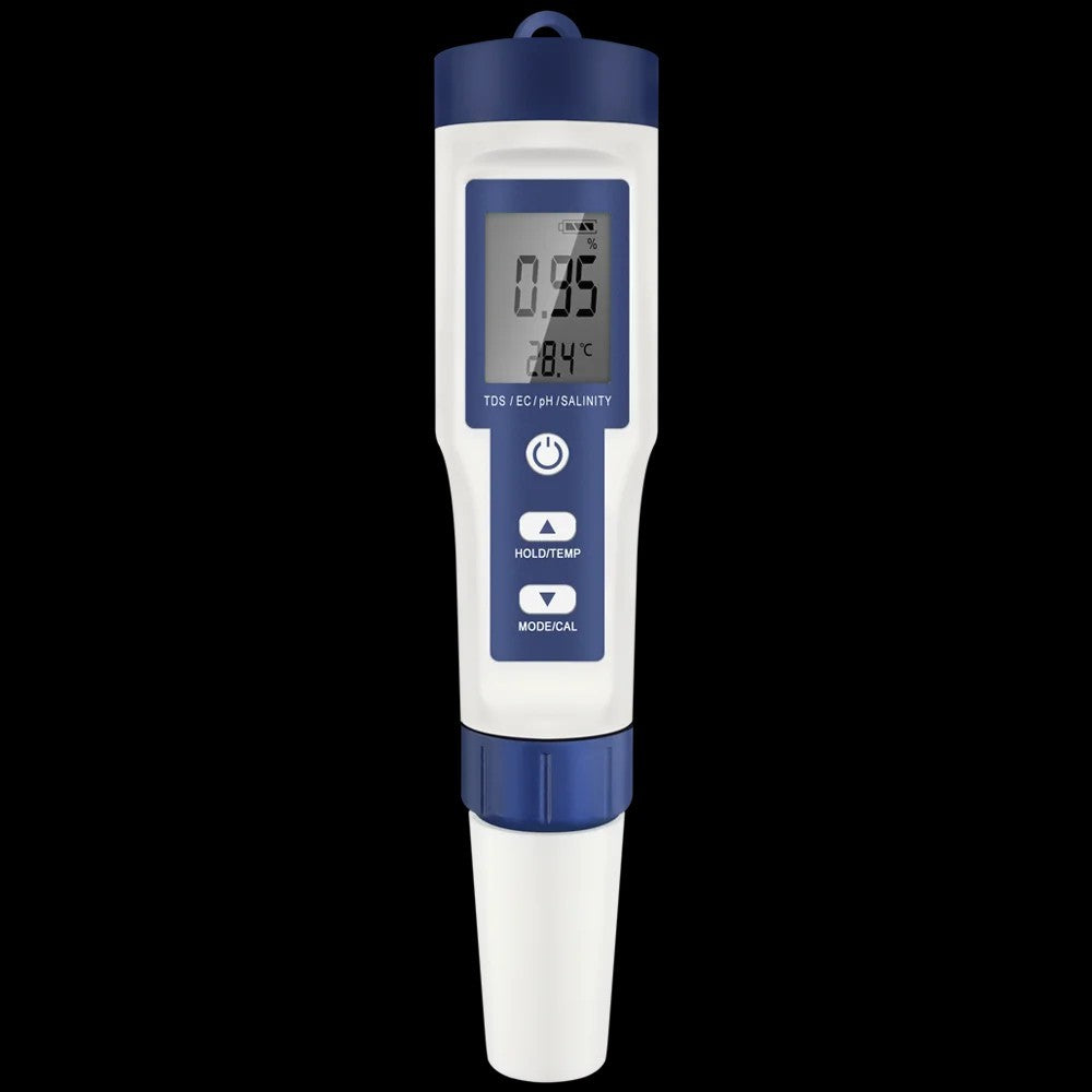 5 in 1 PH Meter Water Quality Tester Digital TDS EC Salinity Temperature Meter