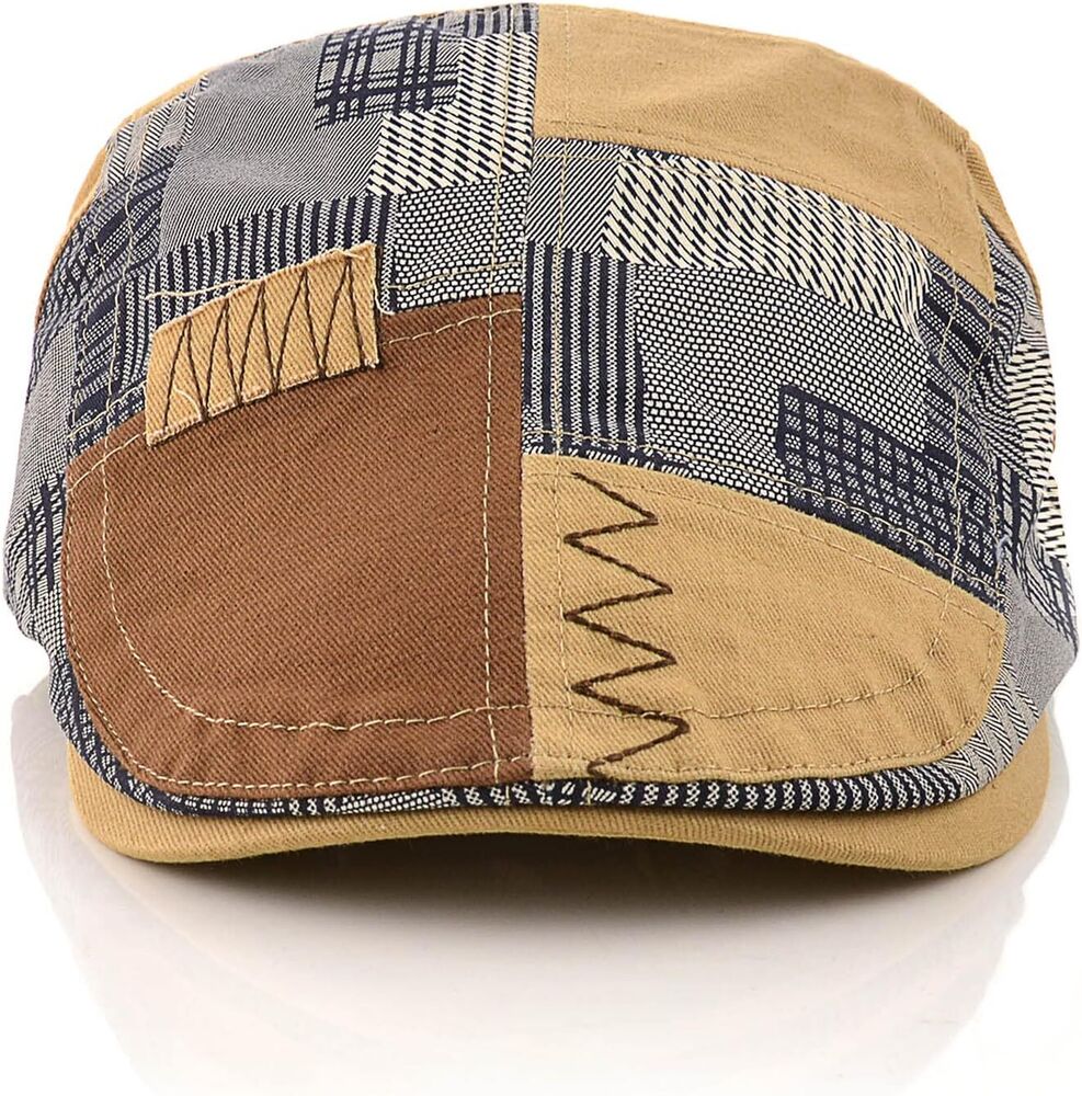 Unisex Newsboy Caps Cotton Buckle Adjustable Beret Hat Flat Driving Cap Gift