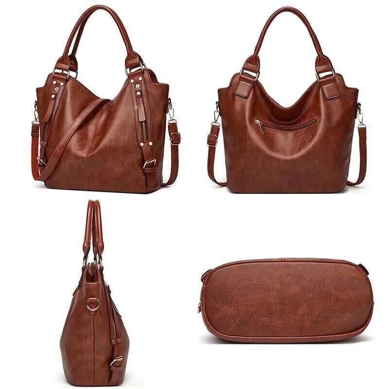 Leather Female Handbags Women Tote Bag Ladies Shoulder Bags