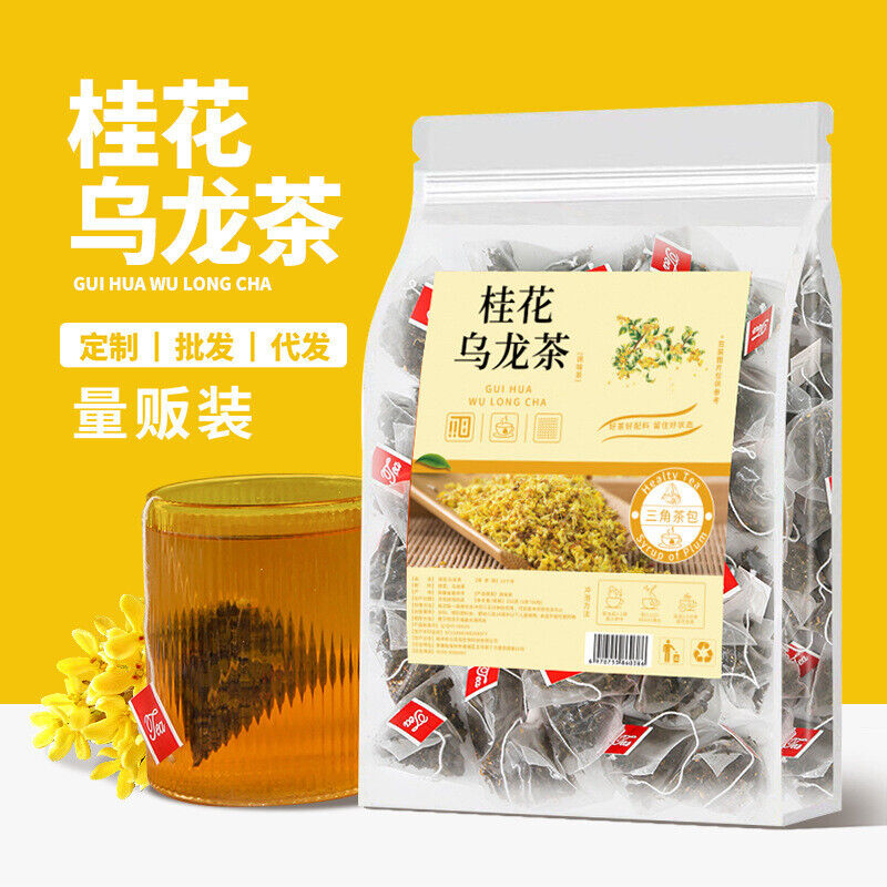 150g Osmanthus Oolong Tea Transparent Bag 50 Packs Triangle Bag Spiced Tea