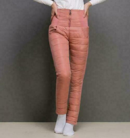 Women Winter Sweet Fashion Pant Outwear Duck Down Puffer Warm Long Trousers New