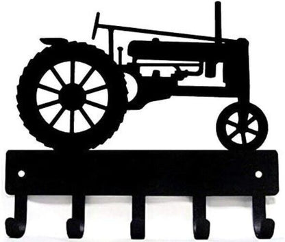 Farm Tractor #39 Key Rack Hanger - 9 inch Wide Metal Wall Art