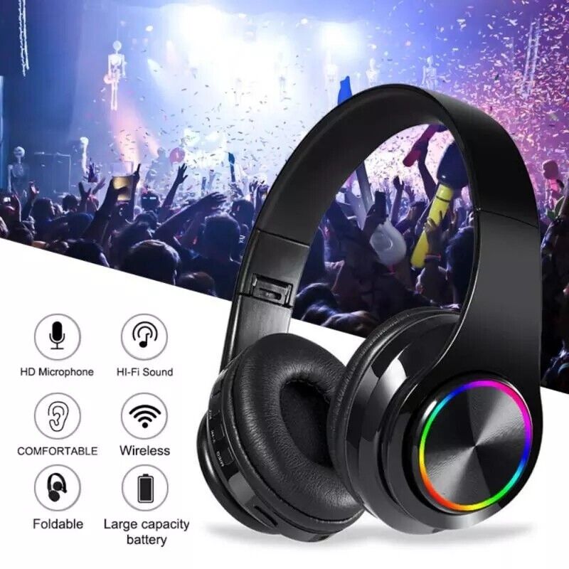 Audifonos Bluetooth Auriculares con Bajo y Cancelacion de Ruido DUAL MODE USA*