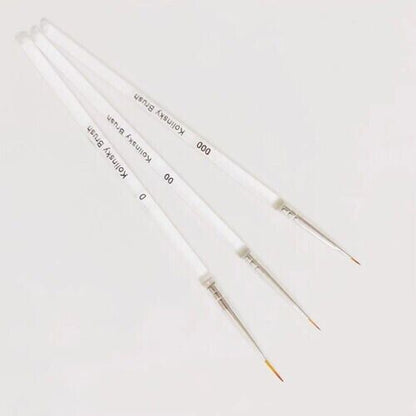 3Pcs Nail Art Brush Line Grid Stripes Drawing Pen Liner Manicure Tools 3 Sizes