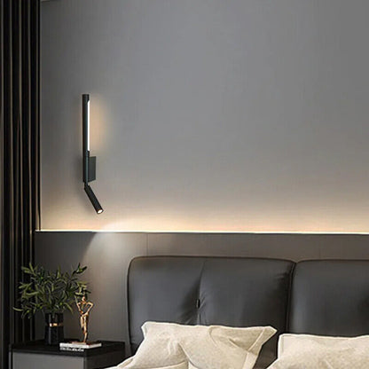 Bedside Wall Lamp Nordic 330 Degree Rotation Adjustable Indoor Lighting W/Switch