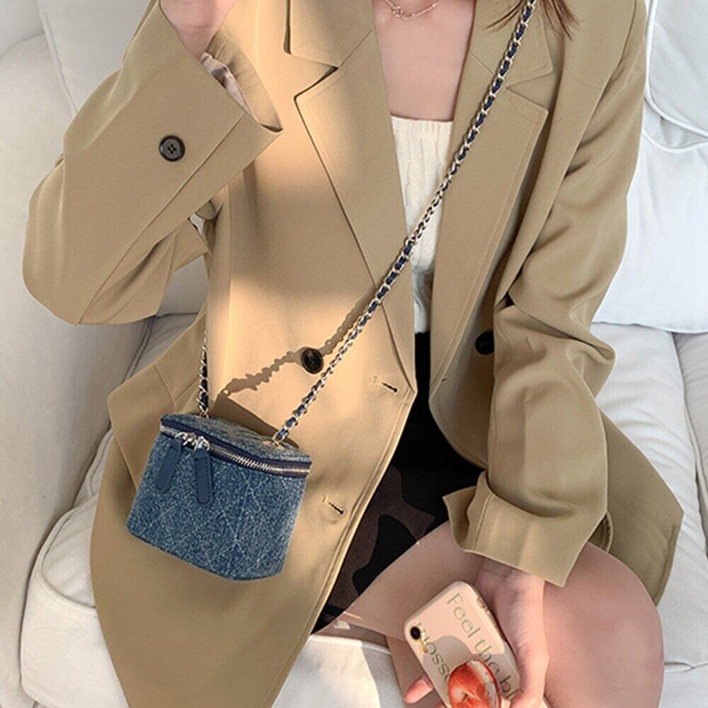Crossbody Bags Women Lingge Chains Shoulder Bag Box Bag Coins Handbags