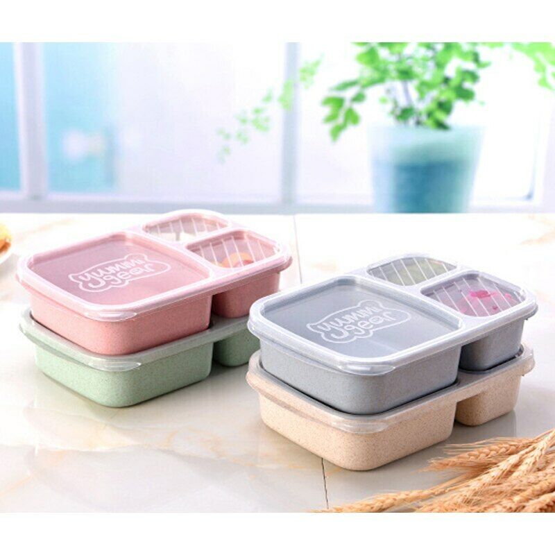 Food Container Storage Tableware Heated Dinnerware Lunch Bento Box Dining Tools