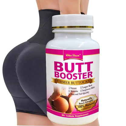 60 Pills Effective Butt Booster - Lifts and Increases Buttock Size