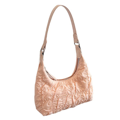 Shoulder Bag Stitching Embroidery Pillow Crossbody Bag Large Nylon Waterproof