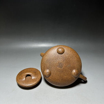 vintage chinese yixing purple clay teapot zisha ceremony carving Collectible art