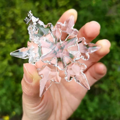 2024 Annual Edition Crystal Snowflake Christmas Ornament Pendant Star Ornaments!