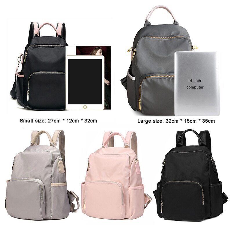 Women Backpack Oxford Cloth Lady Travel Leisure Canvas Bag Girl Schoolbag