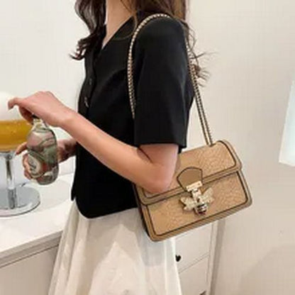 Women's Fashion Luxury Bag Crocodile Pattern One Shoulder Messenger Bag Chain
