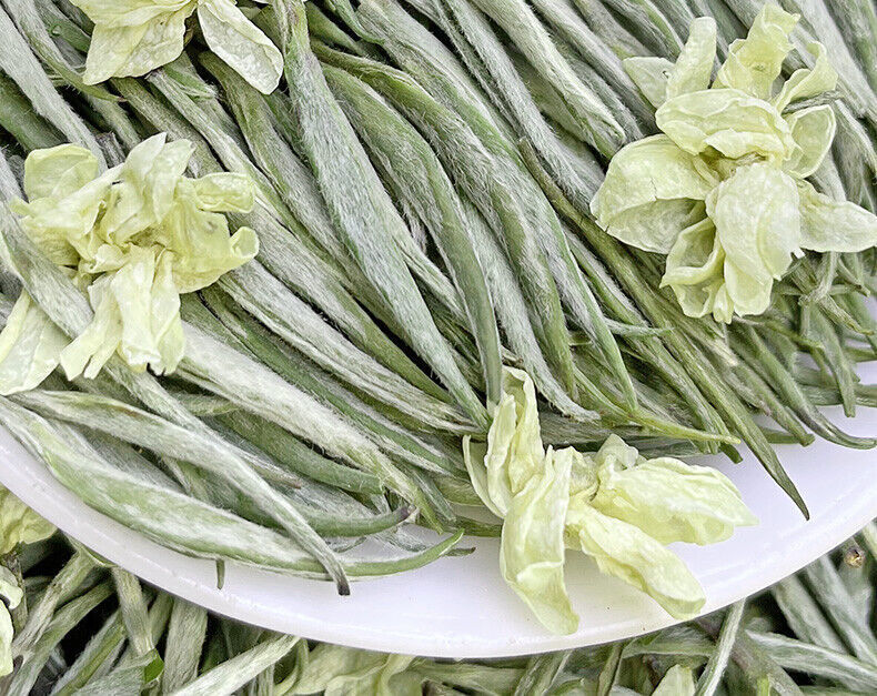 LAN XUE,CHINESE Jasmine Silver Needle Flavor GREEN Leaf Tea,JASMIN Jasmintee tee