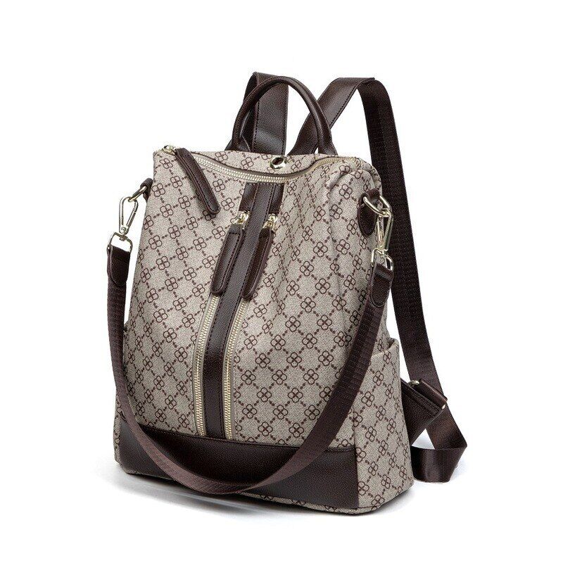 Women Pack Bag Bags Brand Design Monogram Anti-theft Backpack Girl Printing