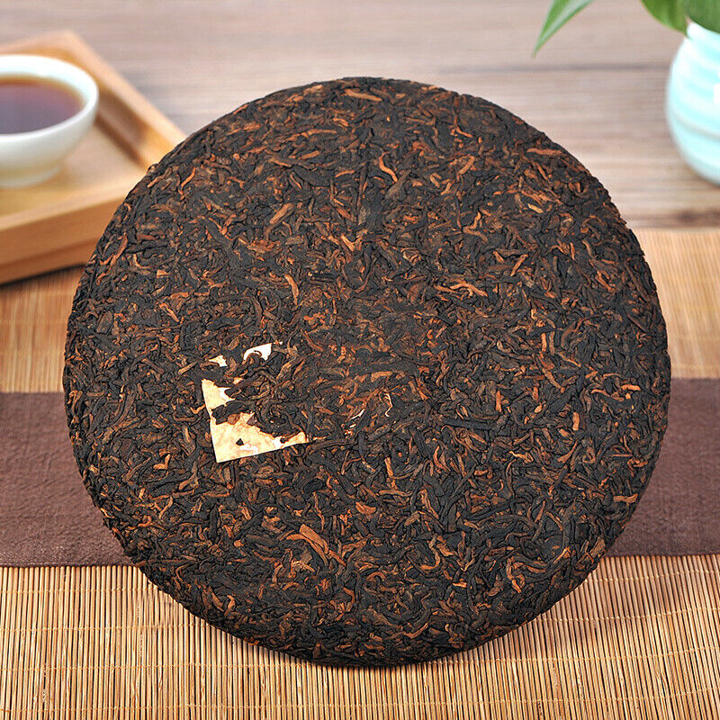 Yunnan Tea Tree King Puerh Tea Bulang Mountain Puerh Ripe Tea Cake 357g/12.59oz