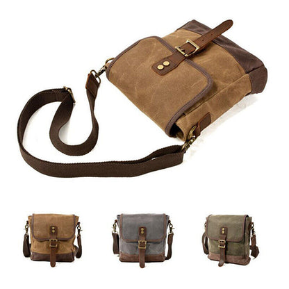 Mens Medieval Crossbody Canvas Bag Shoulder Bag Leisure Package Outdoor Travel