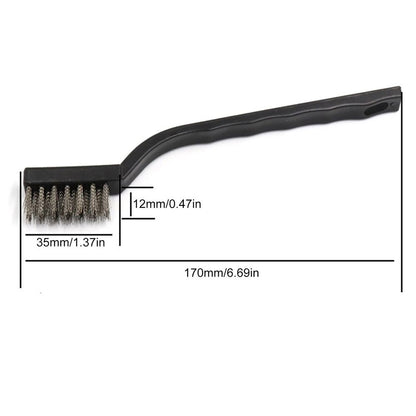 Aquarium Algae Cleaning Brush 3Pcs Steel Wire Nylon Fish Tank Accessory Cleaners
