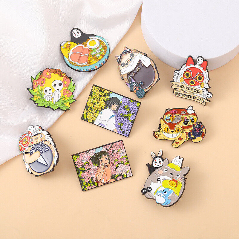 Movies Anime Peripheral Enamel Brooch Lapel Pin Creative Badge Collar Bag Decor