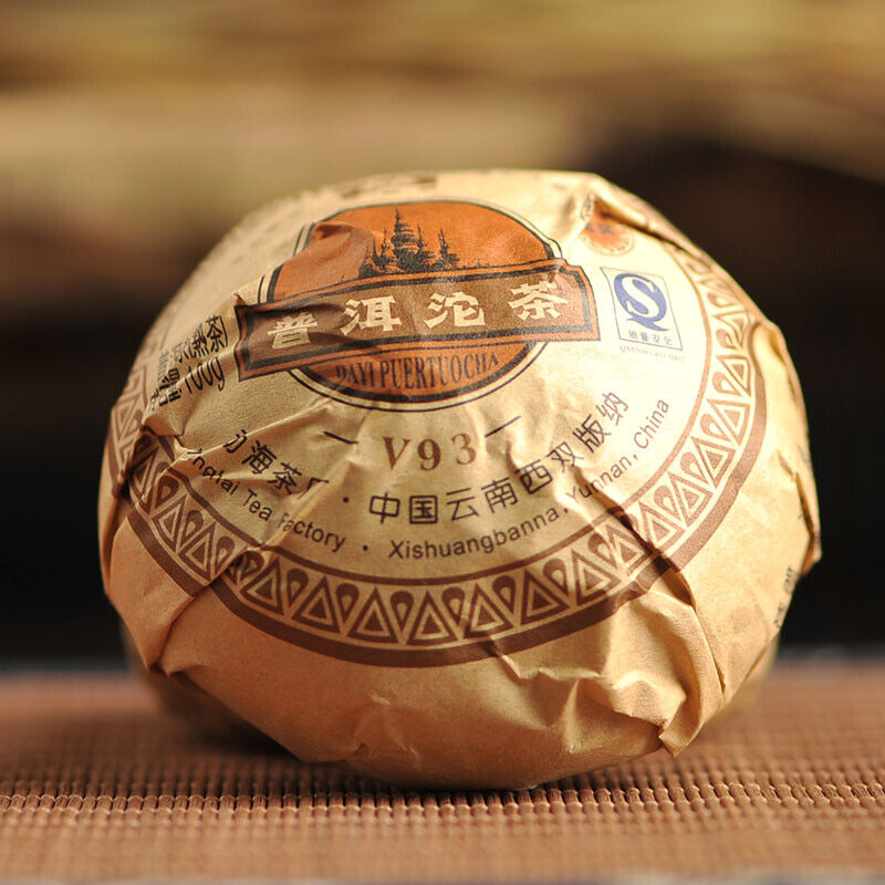Yunnan Menghai Dayi Ripe Tea V93 Tuocha Ripe Puer Pu-erh Tuo Cha V93 *