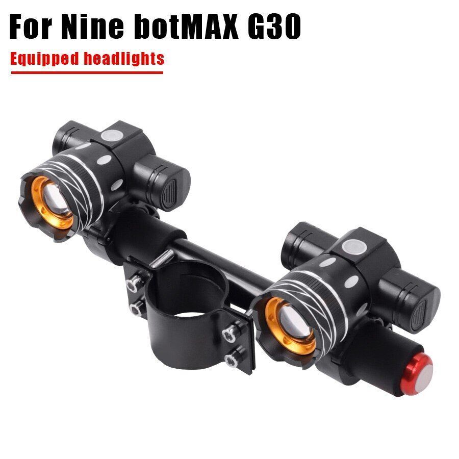 Scooter LED Lamps Headlight USB Rechargeable Bike Lights Skateboard Accessories